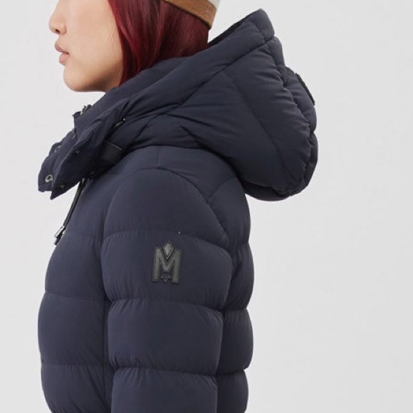 MACKAGE ASHLEY NAVY M - BRAND NEW LADIES DOWN COAT - Picture 4 of 11